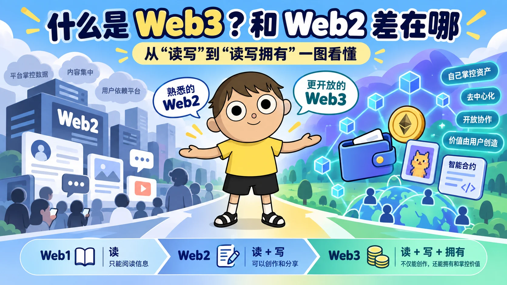 什么是 Web3？和 Web2 差在哪（封面）
